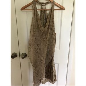 haute hippie snake skin print dress